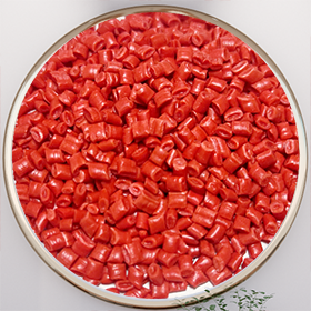 A red polypropylene (PP)