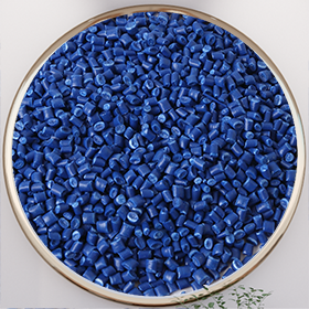 A blue polypropylene (PP)