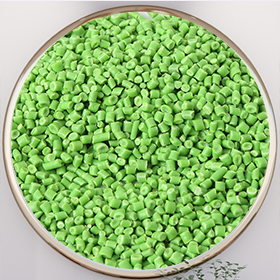 A green polypropylene (PP)